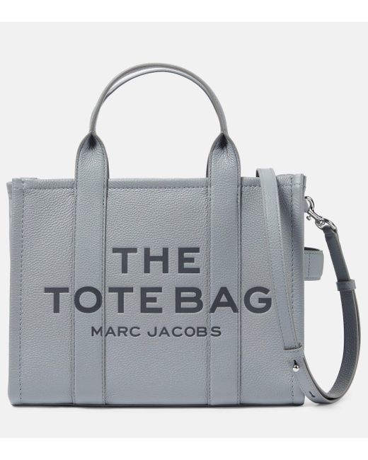 Marc Jacobs Gray 'the Leather Medium Tote Bag'