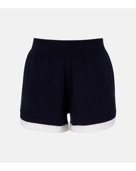 Jardin Des Orangers Blue Cashmere Shorts