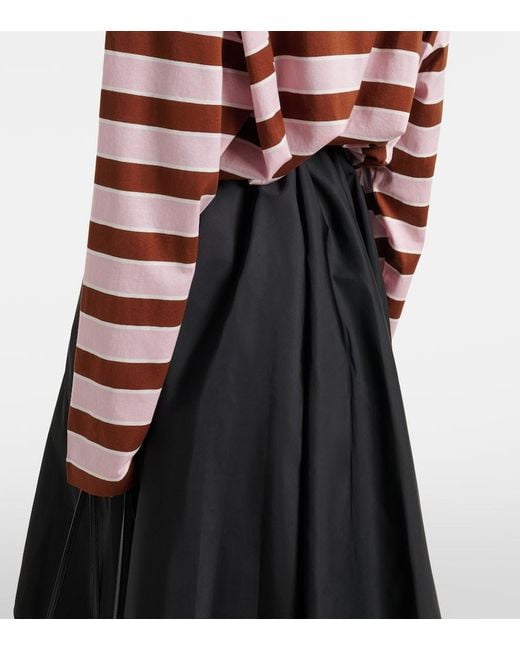 Polo Cropped De Jersey De Algodon Prada de color Pink