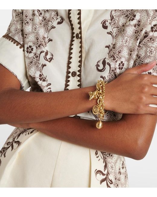 ALÉMAIS Metallic Le Jardin Charm Bracelet