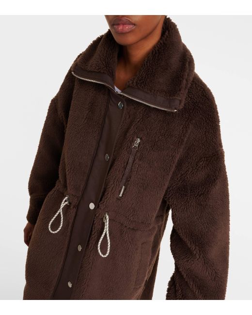 Varley Brown Jones Faux-shearling Coat