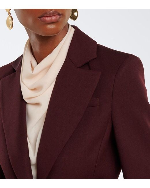 Altuzarra Purple Acacia Virgin Wool Blazer