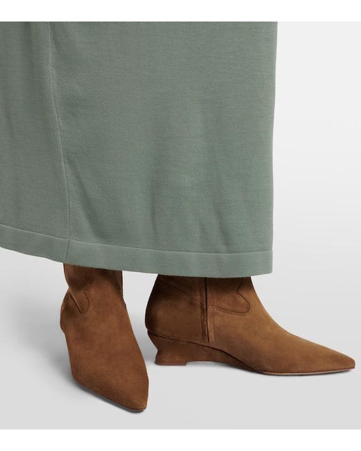 Le Monde Beryl Brown Camille 40 Suede Ankle Boots