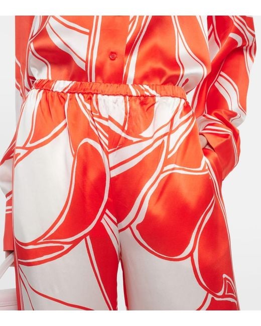 Sir Red Weite Hose Ramona Aus Seidensatin