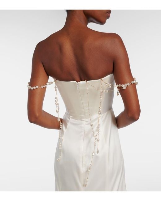 Vivienne Westwood White Bridal Charmer Embellished Gown