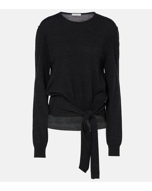 Lemaire Black Wool-Blend Top