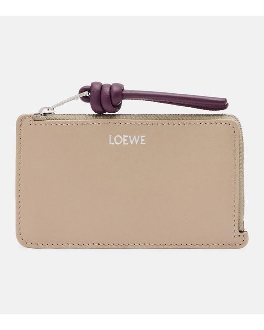 Loewe Natural Knot Leather Card Holder