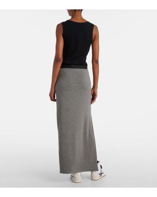 Loewe Gray Maxirock Anagram Aus Strick