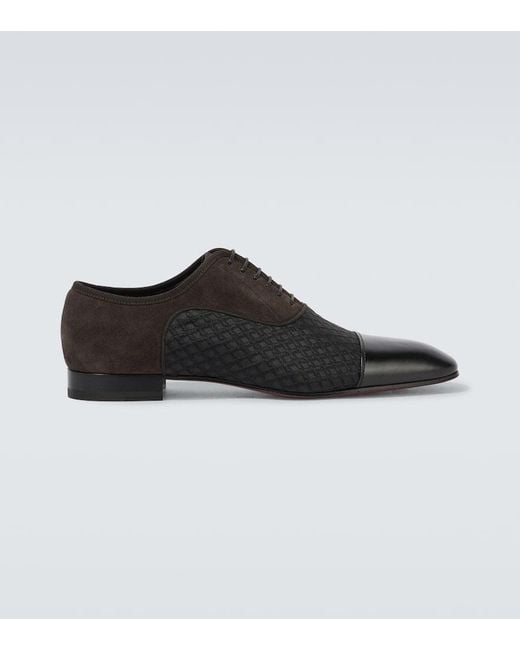 Christian Louboutin Schnuerschuhe Greggo Mit Leder in Black für Herren
