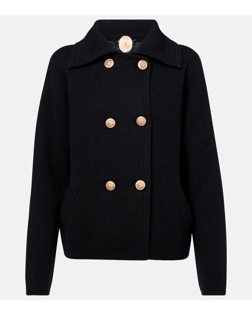 Jardin Des Orangers Blue Wool And Cashmere Jacket
