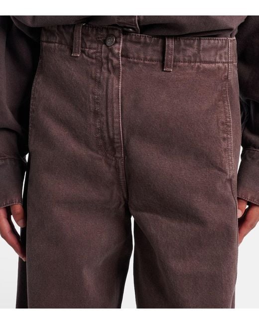 Magda Butrym Brown High-Rise Jeans