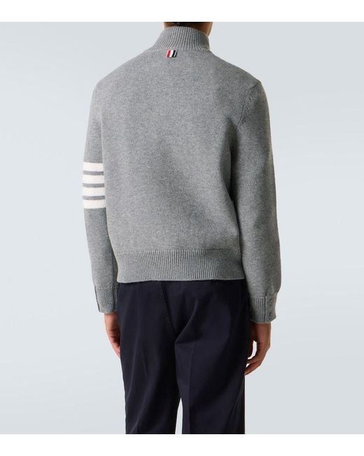 Thom Browne Pullover 4-Bar Aus Schurwolle in Gray für Herren
