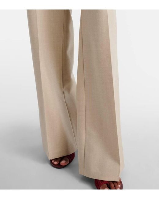 Magda Butrym Natural Wool Flared Pants
