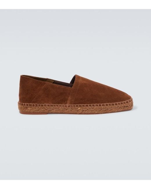 Tom Ford Brown Barnes Suede Espadrilles for men