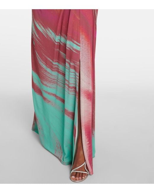 Jonathan Simkhai Multicolor Emma Printed Jersey Maxi Dress