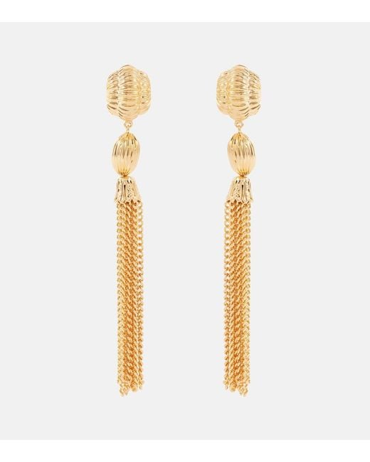 Jennifer Behr Metallic Arthella-Plated Drop Earrings