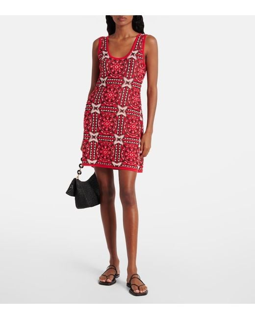 Robe Sole Star En Coton Melange LaDoubleJ en coloris Red