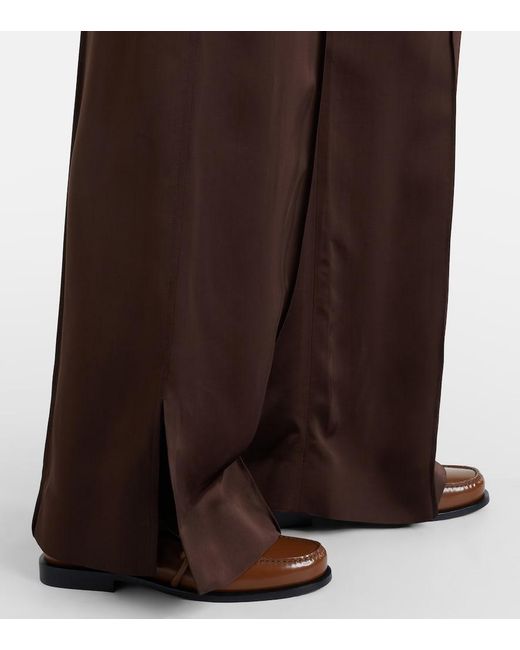 Jil Sander Brown Wide-Leg Pants