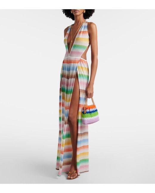 Borsa A Mano Small A Zig-Zag di Missoni in Multicolor