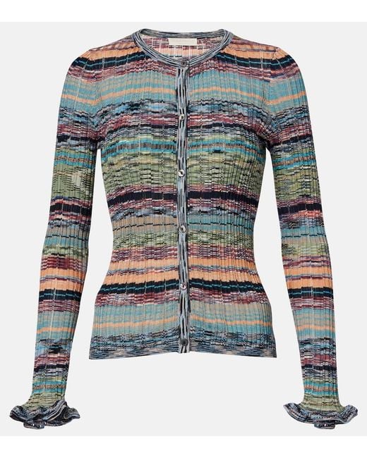 Ulla Johnson Blue Lex Striped Cardigan