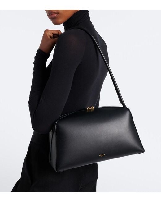 Alaïa Black Le Bouledogue Medium Leather Shoulder Bag