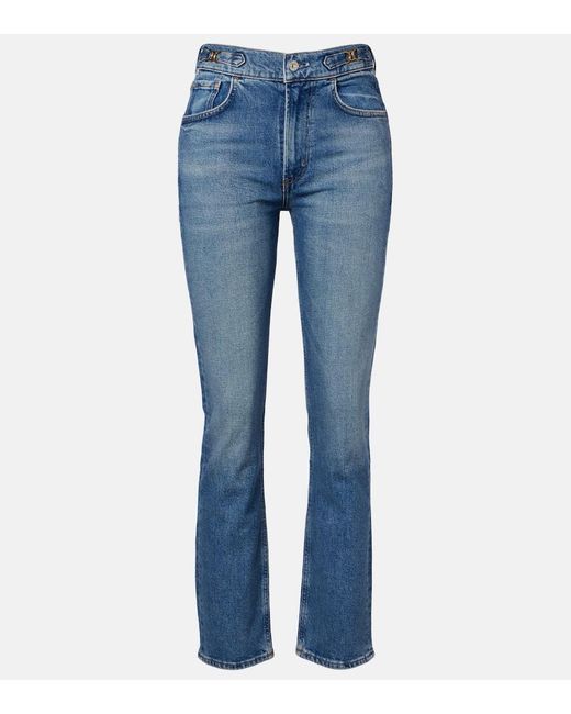 Citizens of Humanity Blue Blaine High-Rise Straight Jeans
