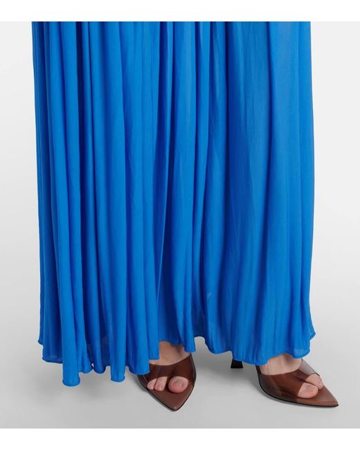 Christopher Esber Blue Orion Gathered Ruched Gown
