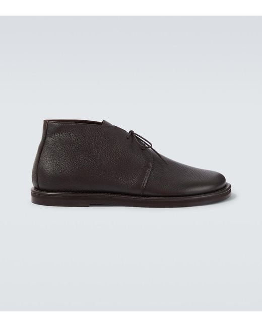 Studio Nicholson Black Woodrow Leather Desert Boots for men