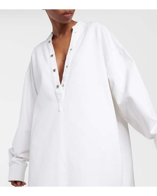 Vestido camisero Seffi de algodon Khaite de color White
