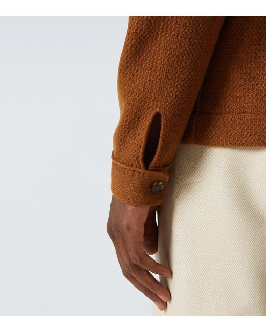 Zegna Cardigan Aus Kaschmir in Brown für Herren