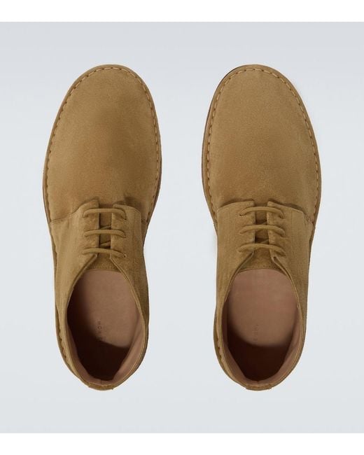 The Row Natural Nicola Suede Desert Boots for men