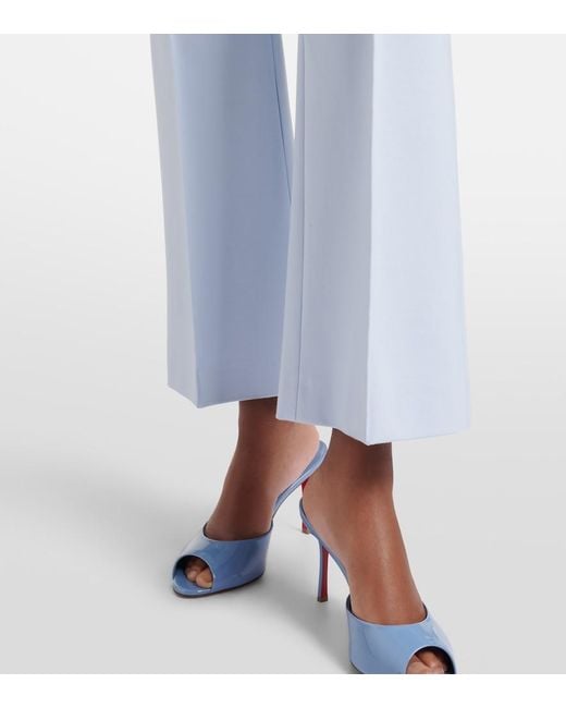 Dorothee Schumacher Blue Emotional Essence Cropped Flared Pants