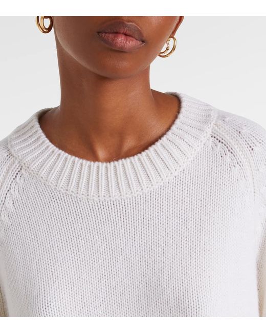 Lisa Yang White Pullover Anine Aus Kaschmir