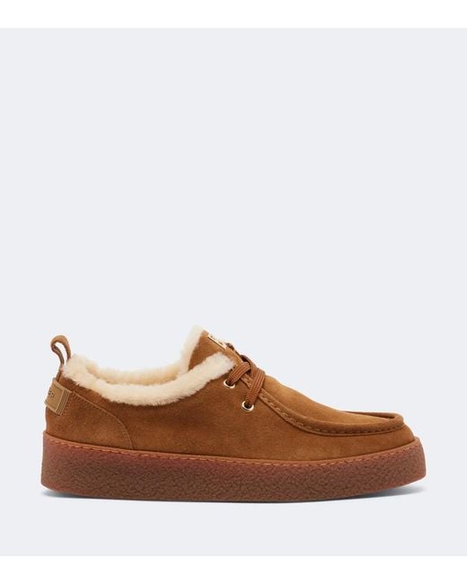 Bogner Brown Lucerne Shearling-Lined Suede Sneakers