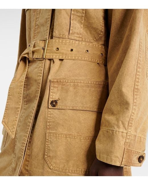 Isabel Marant Natural Michaela Denim Trench Coat