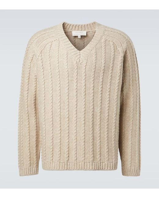 Studio Nicholson Natural X Aaron Levine Sussex Virgin Wool Sweater for men