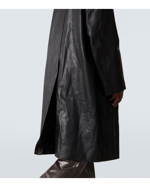 Rick Owens Mantel Aus Leder in Black für Herren