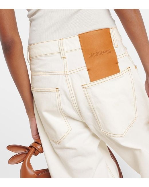 Jacquemus White Le De-Nimes Large Jeans