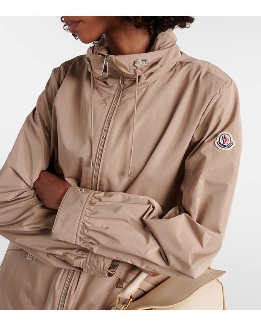 Parka Enet in twill tecnico di Moncler in Natural