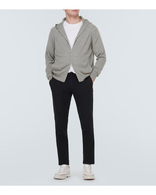 Loro Piana Gray Merano Cashmere Hoodie for men