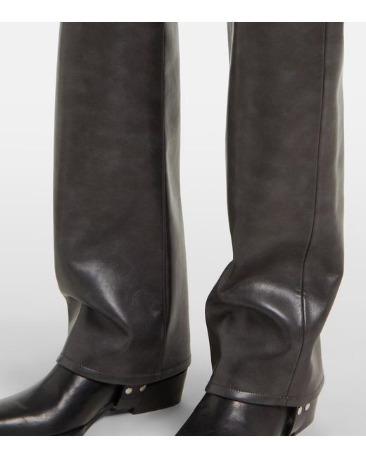 Agolde Gray Kelly High-Rise Pants