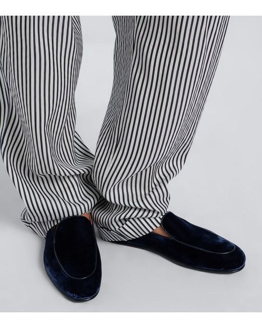 Tom Ford Blue Velvet Loafers