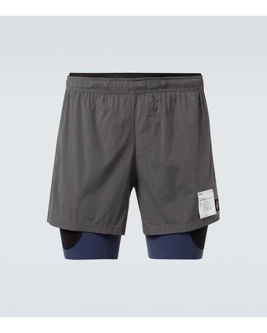 Short Techsilk En Cordura Satisfy pour homme en coloris Gray