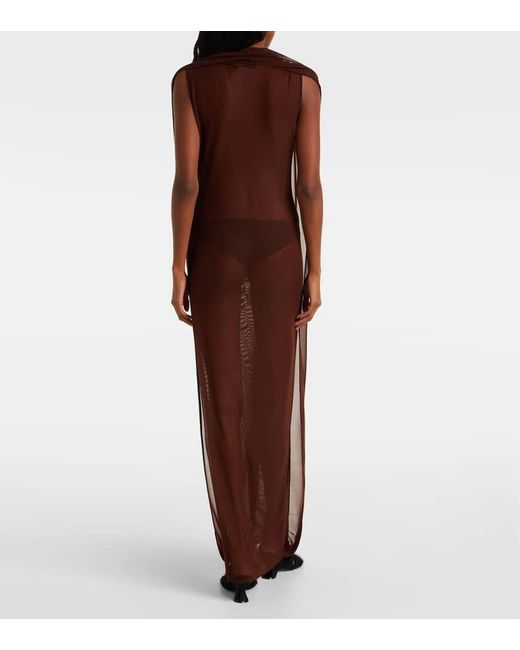 Robe Longue En Tulle A Sequins Jean Paul Gaultier en coloris Purple
