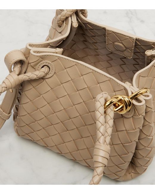 Bottega Veneta Natural Parachute Small Intrecciato Leather Tote Bag