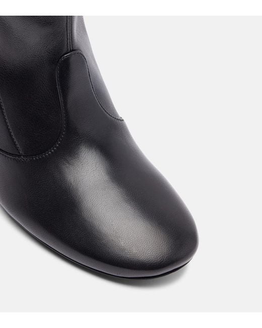 Givenchy Black Stretch-Leather Ankle Boots