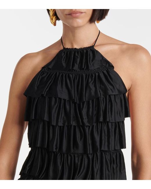 Robe A Volants Tom Ford en coloris Black