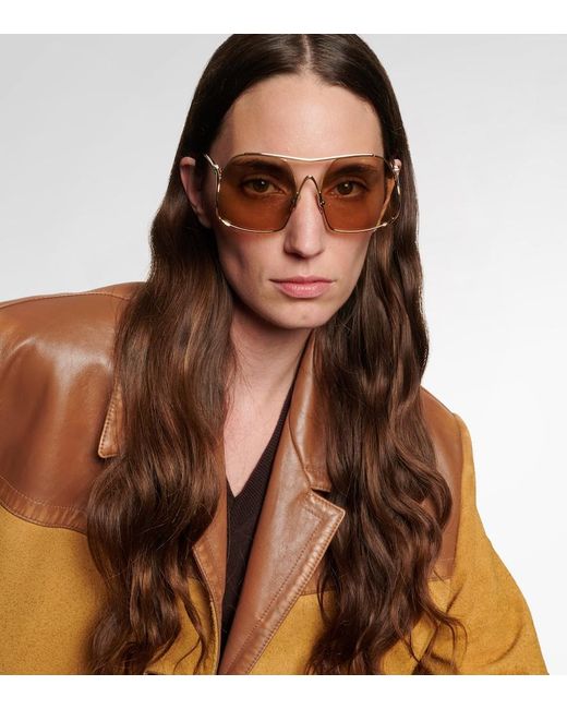 Miu Miu Natural Miu Ombre Square Sunglasses