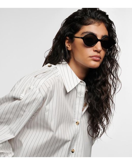 Khaite Brown X Oliver Peoples 2000C Round Sunglasses