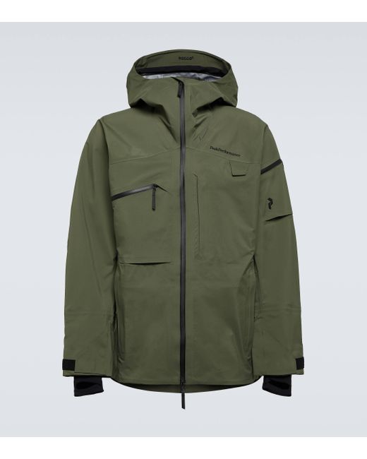 Peak Performance Green Alpine Ski Jacket for men